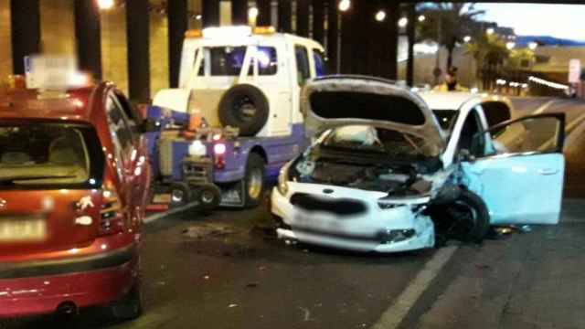 El accidente provocado por el conductor ebrio y drogado en la Ronda de Dalt / GUARDIA URBANA