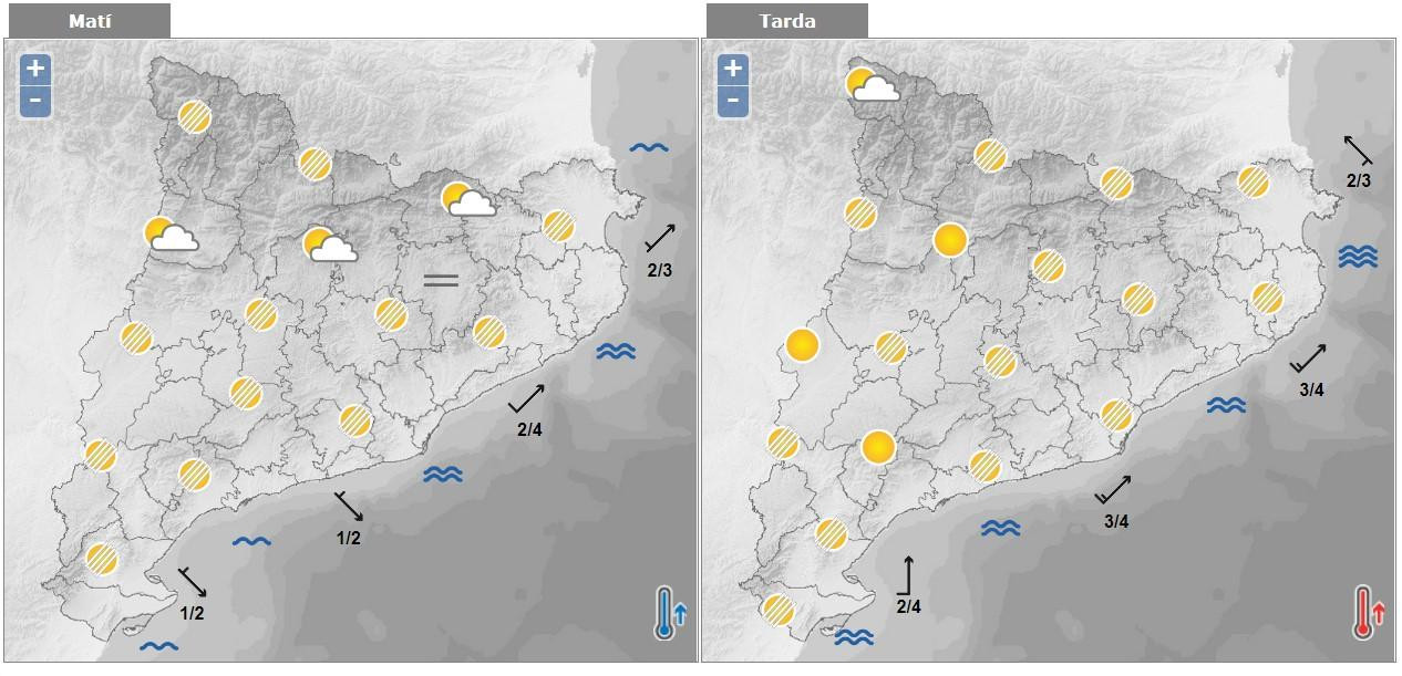 Predicción general para este 11 de marzo en Cataluña / METEOCAT