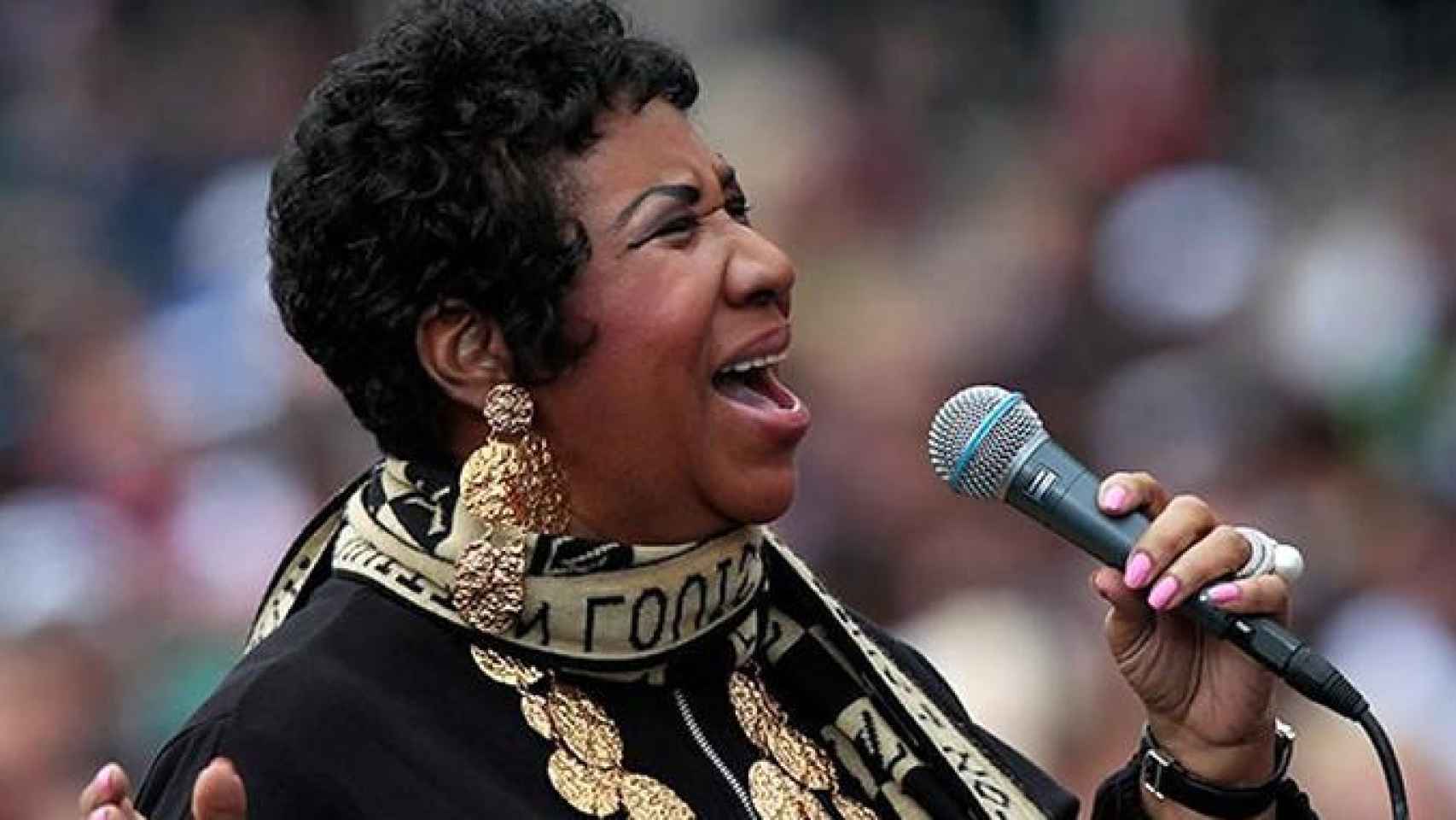 La cantante Aretha Franklin durante una actuación / EFE