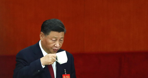 El presidente chino, Xi Jinping, durante la ceremonia de apertura del 20º Congreso Nacional del Partido Comunista de China / EFE