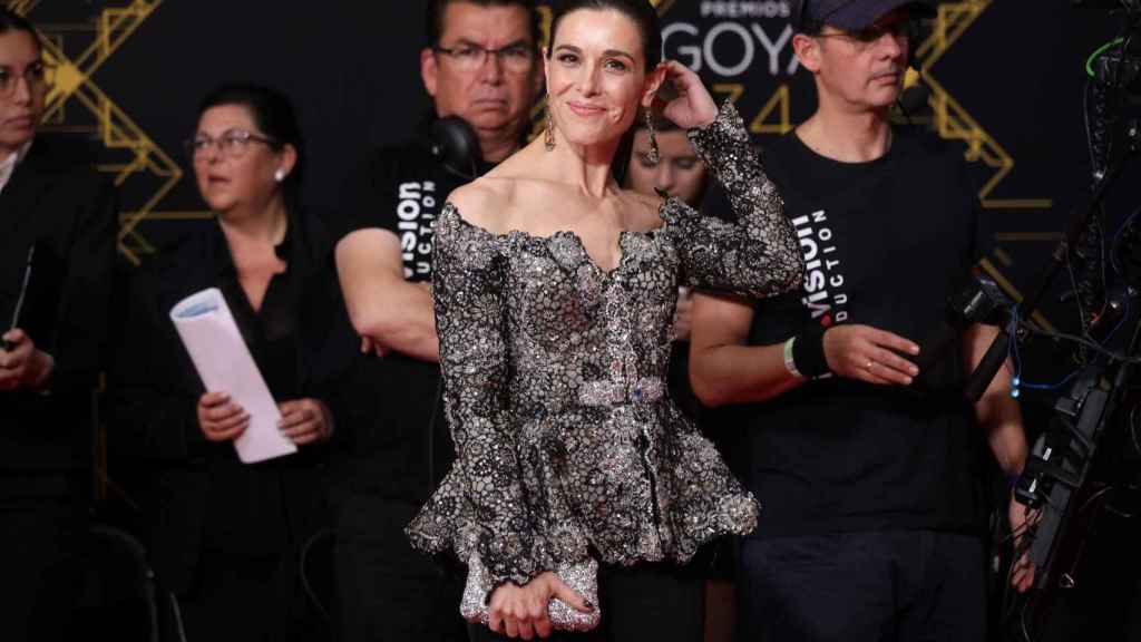 La presentadora de televisión Raquel Sánchez Silva en la alfombra de los Goya / EP