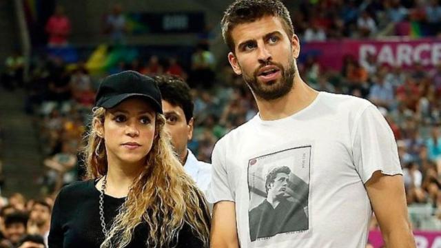 Shakira y Piqué en un partido de baloncesto / EFE