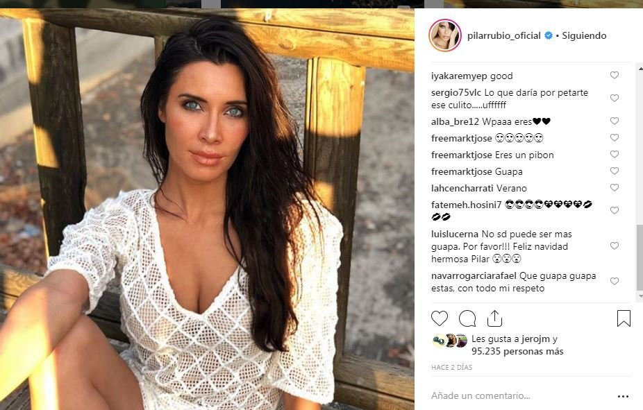 Un usuario machista increpa a Pilar Rubio en Instagram