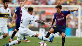 Una foto de archivo de Riqui Puig frente al Boca Juniors / EFE