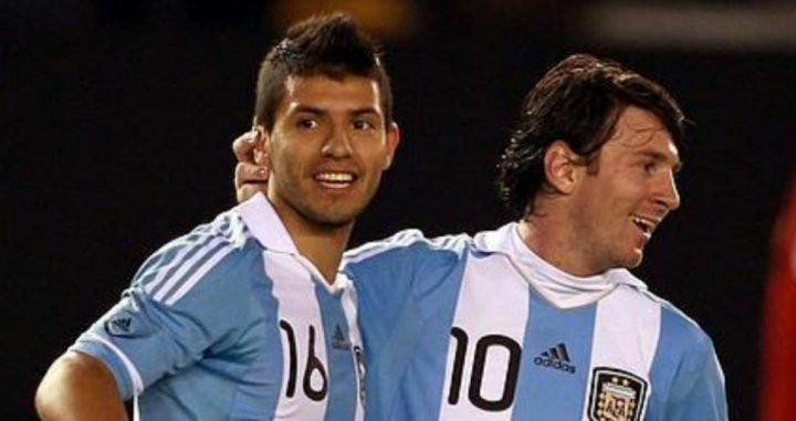 Agüero y Messi con la selección en una imagen de archivo / EFE