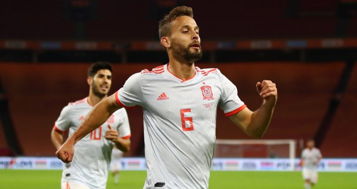 Canales, celebrando el gol contra Holanda | EFE