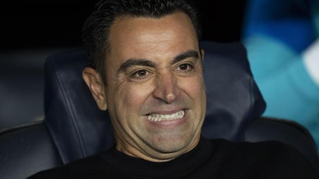 Xavi Hernández, sin creer lo que sucedía en el Barça-Inter / EFE
