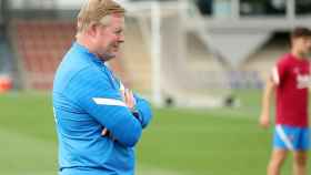 Ronald Koeman en un entrenamiento del Barça / FC Barcelona