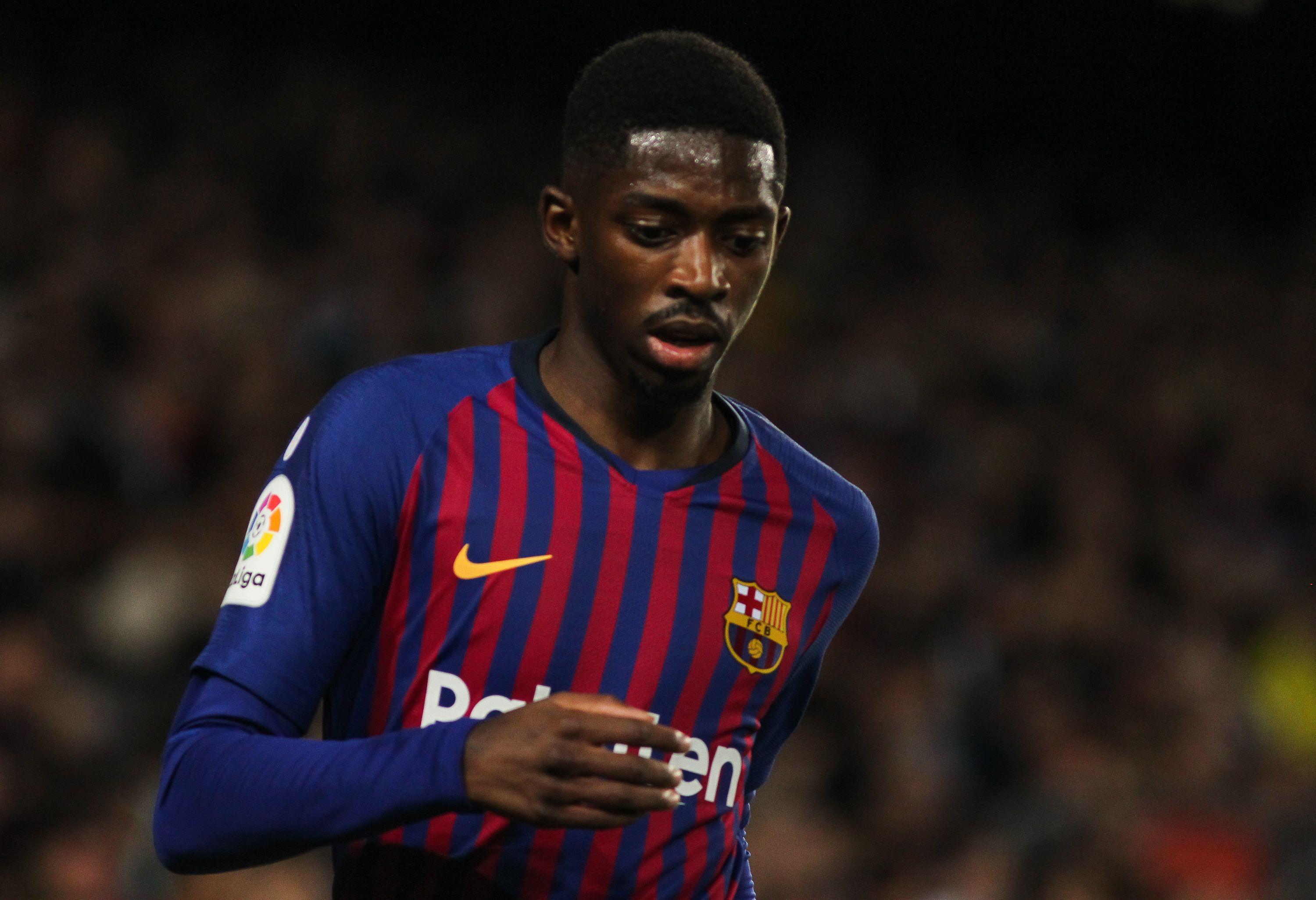 Dembelé en un partido con el FC Barcelona / EFE