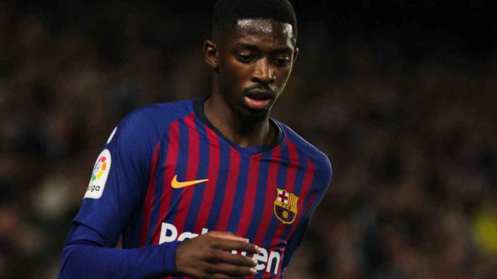 Dembelé en un partido con el FC Barcelona / EFE