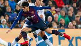 Una foto de archivo de Carles Aleñá frente al Tottenham / EFE