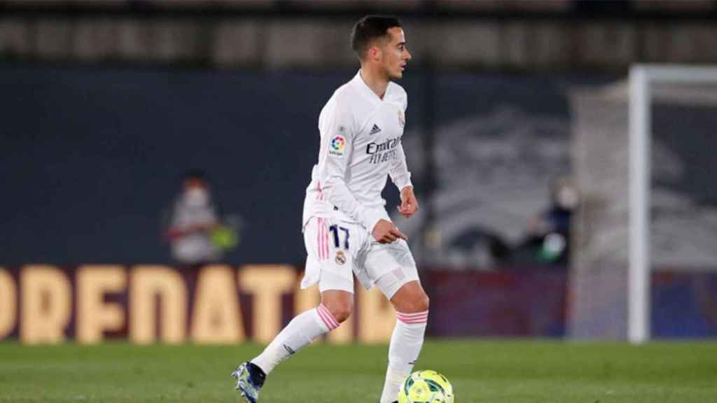 Lucas Vázquez en el clásico de Valdebebas / RM