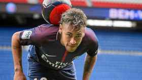 Una foto de Neymar Jr. en su presentación con el PSG / EFE