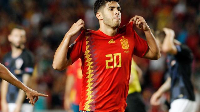 Marco Asensio celebra un gol frente a Croacia / EFE