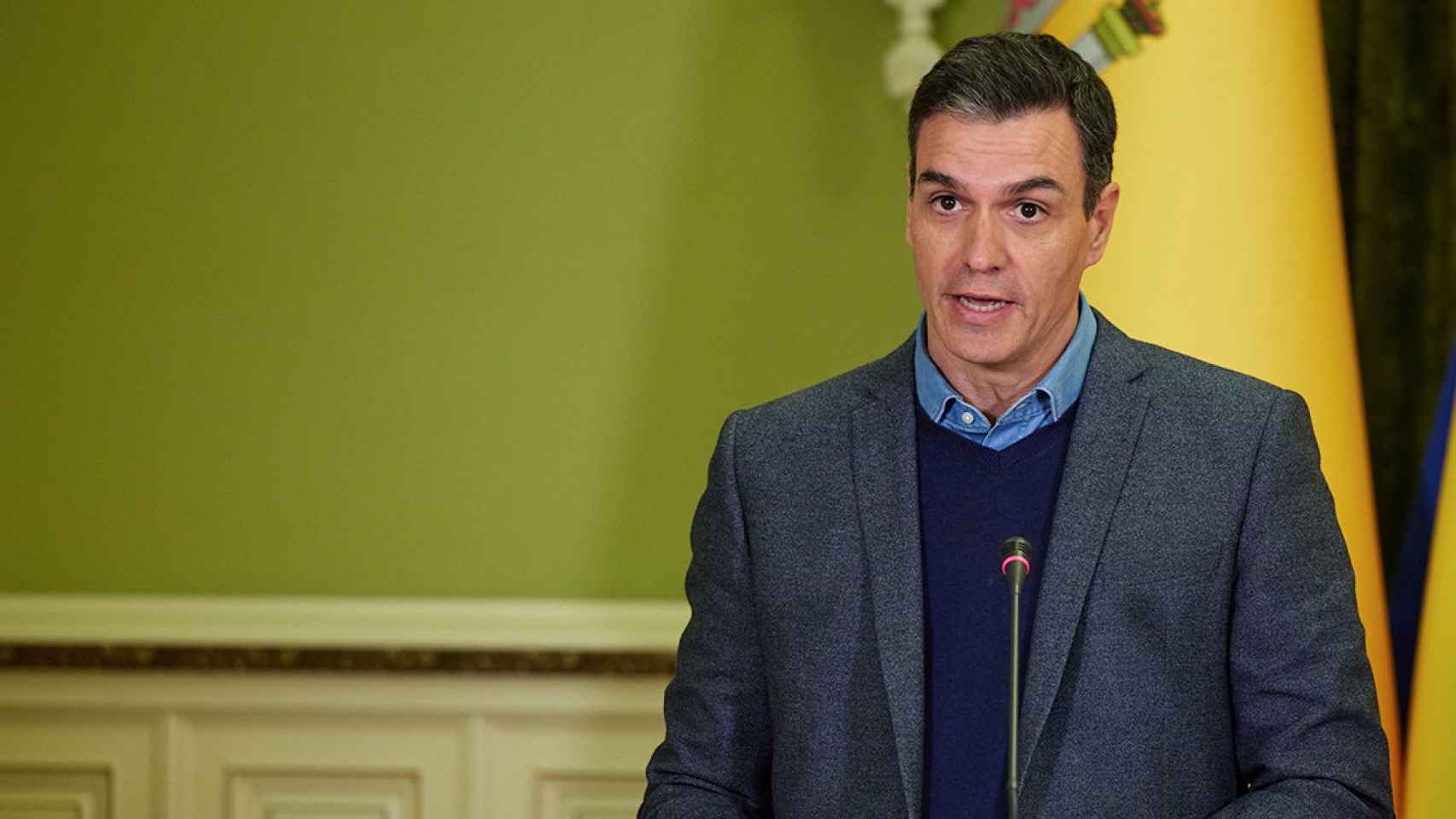 El presidente del Gobierno, Pedro Sánchez, en Ucrania / EUROPA PRESS