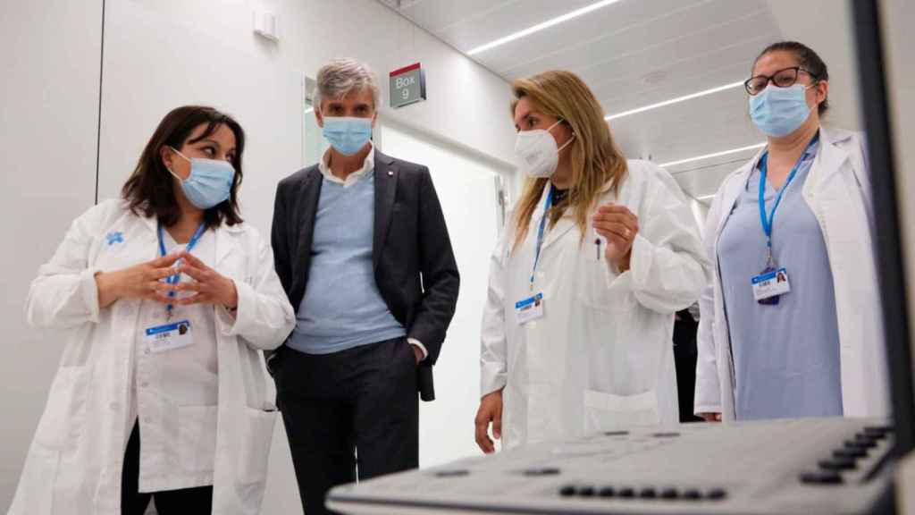 Jose Maria Argimon, consejero catalán de Salud, en una visita oficial / EP