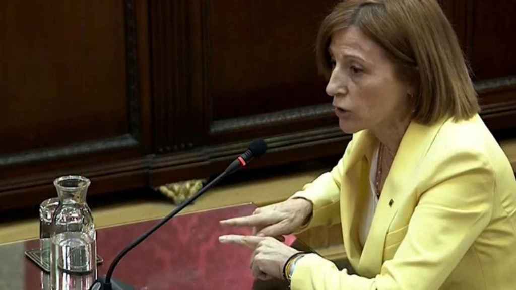 La expresidenta del Parlament Carme Forcadell en el juicio del 1-O / EFE