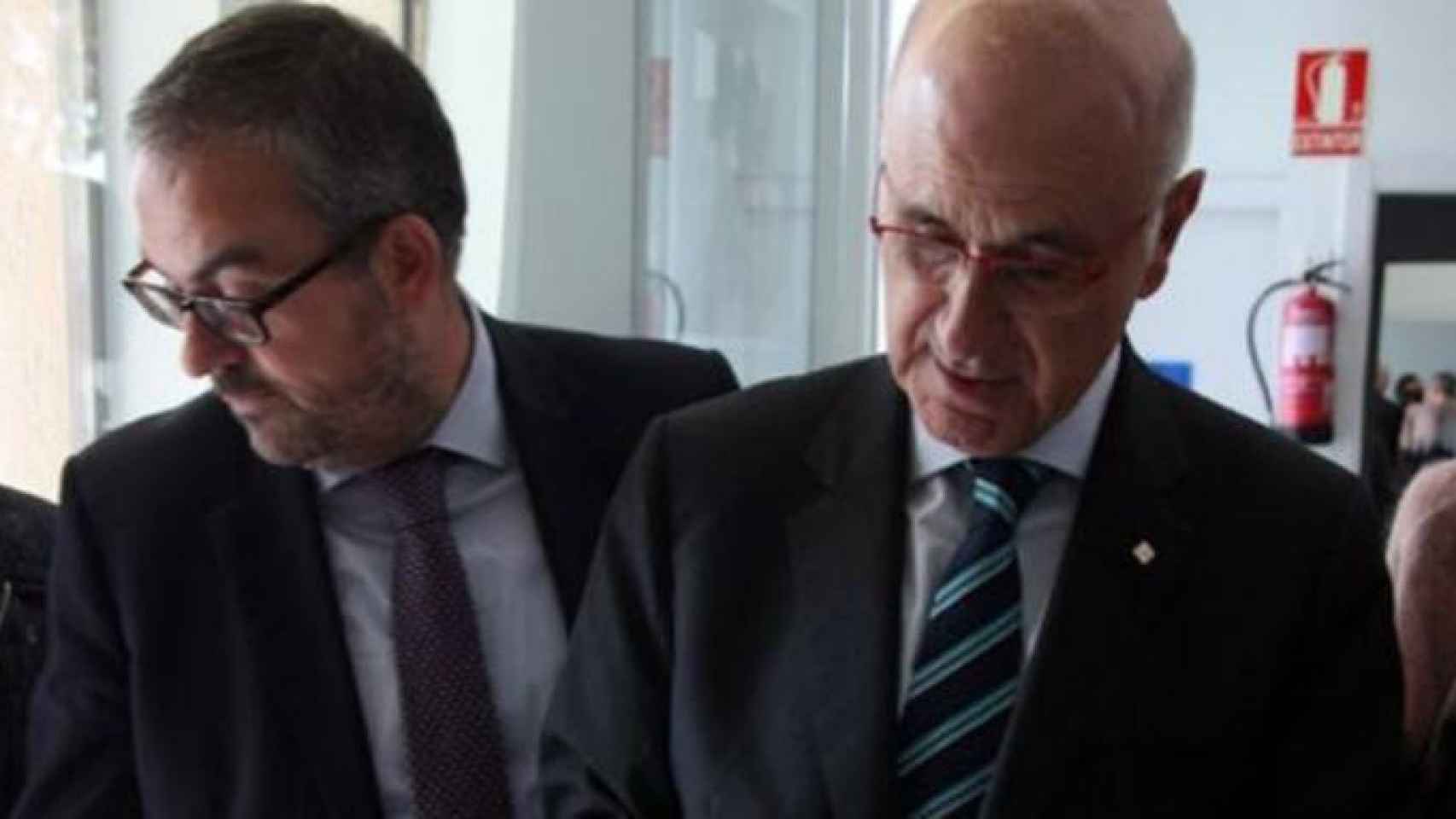 Martí Barberà, nuevo asesor del núcleo duro de Carles Puigdemont (i) junto a Josep Duran Lleida en una imagen de archivo / CG