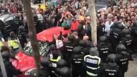 Las cargas policiales en la escuela Fedac Horta del 1-O causaron cuatro heridos