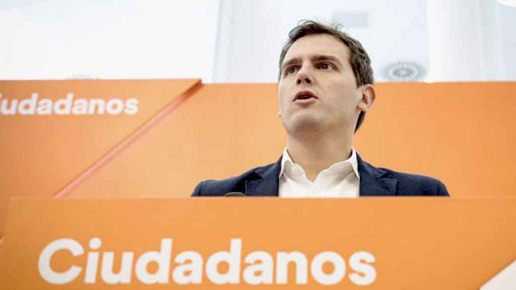 Albert Rivera, líder de Ciudadanos, tras la reunión de la ejecutiva de este lunes / CG