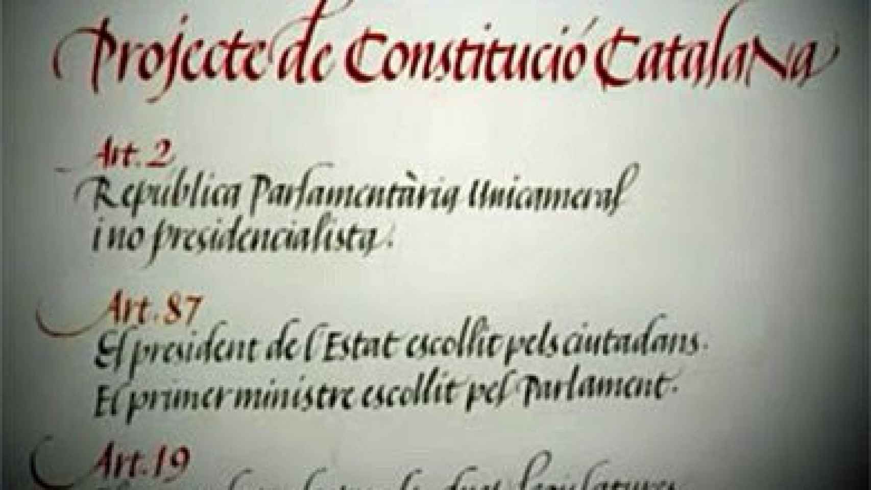 Constitución de la República catalana elaborada por el juez Santiago Vidal