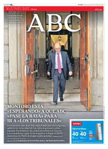 Portada del 'ABC' del 30 de junio