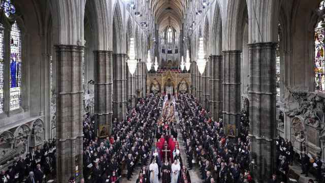 Funeral de la reina Isabel II, para el que la empresa catalana Olius ha fabricado la alfombra / Danny Lawson - EUROPA PRESS