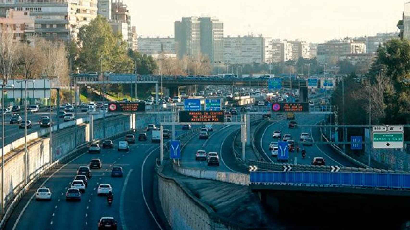 Un tramo de la M-30 de Madrid / CG