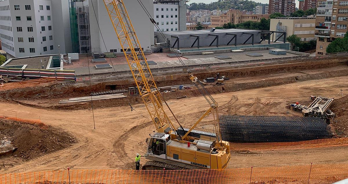 Zona en obras por la construcción del nuevo Vall d'Hebron / CG