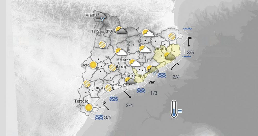 Predicción general para este 20 de septiembre en Cataluña / METEOCAT