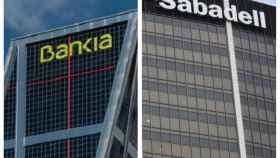 Las sedes de Bankia y Sabadell / EUROPA PRESS