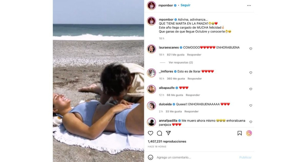 Publicación de Marta Pombo en Instagram / @mpombor