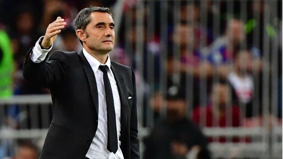 Ernesto Valverde dirigiendo el banquillo del Barça /REDES