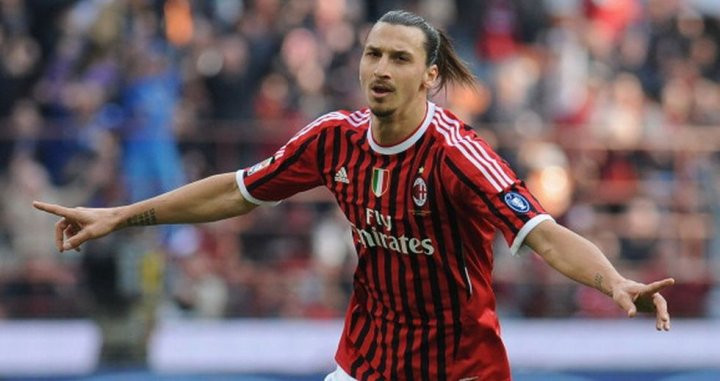 Ibrahimovic celebrando un gol con el Milan / EFE