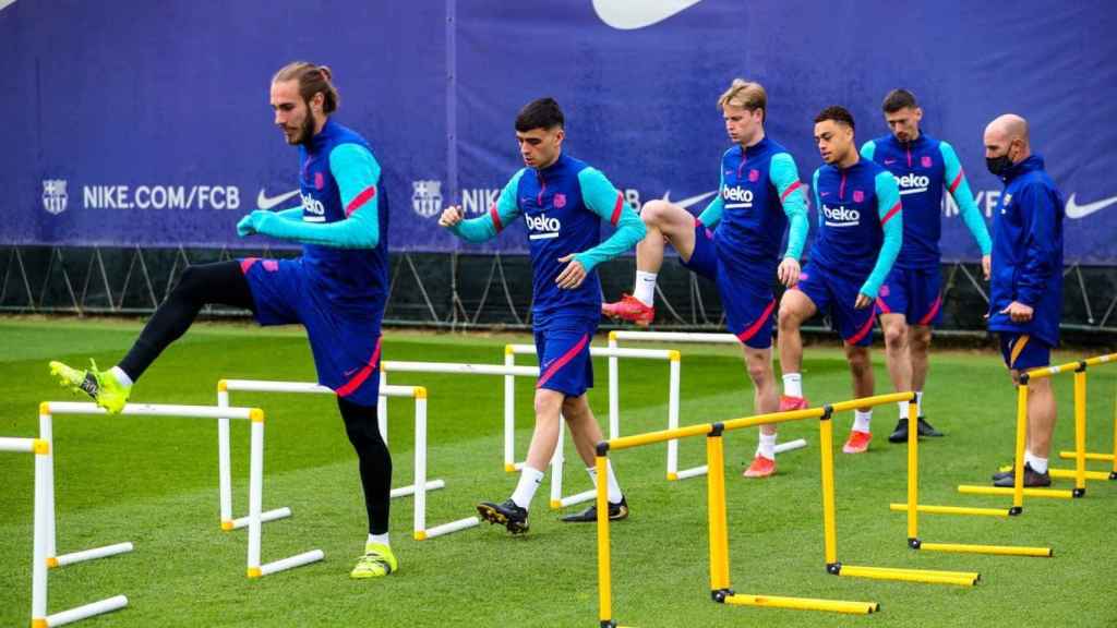 Los jugadores del Barça, en un entrenamiento | FCB