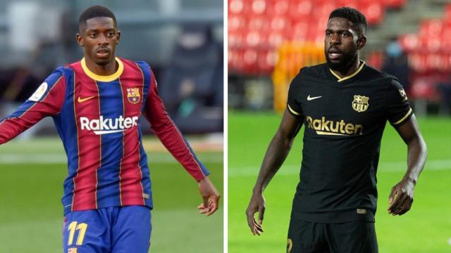 Dembelé y Umtiti en un fotomontaje / Culemanía