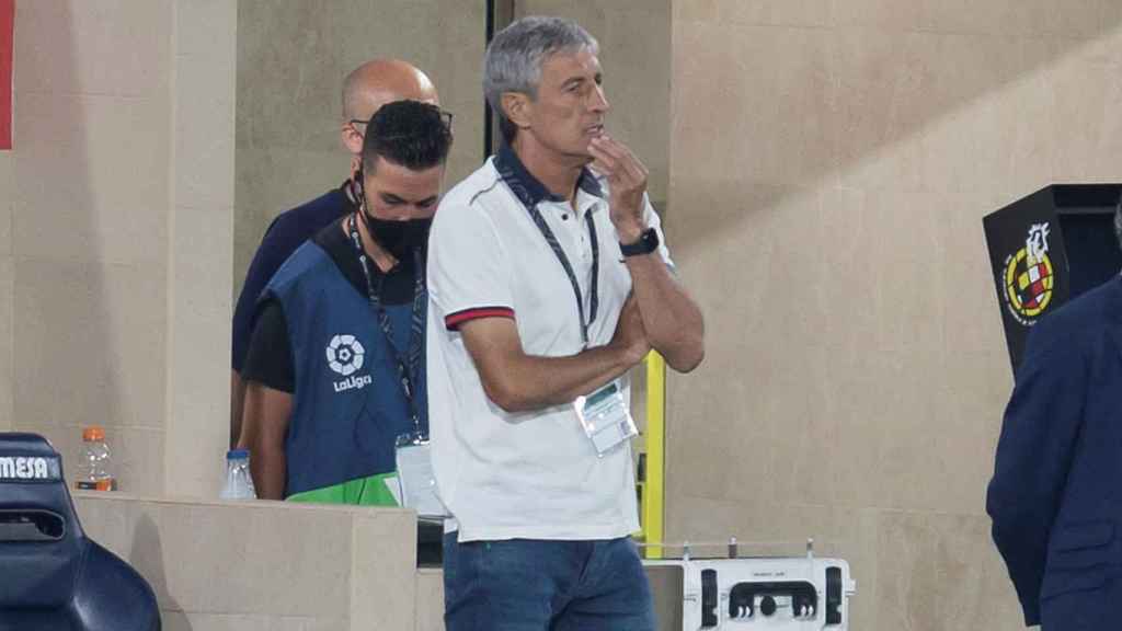 Quique Setién durante el partido frente al Villarreal /EFE