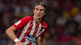 Filipe Luis en un partido del Atlético de Madrid / EFE