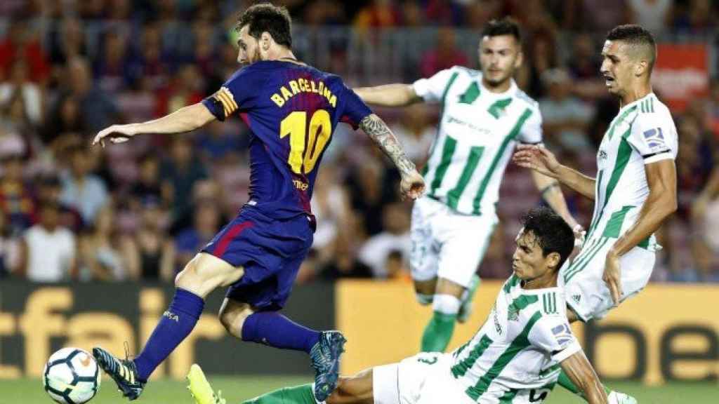 Leo Messi durante un Barça-Betis / EFE