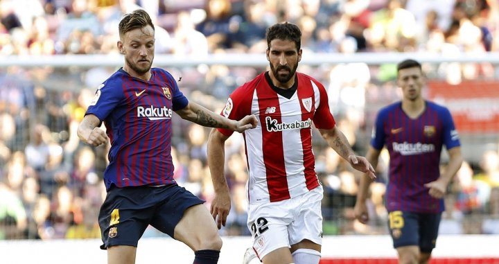 Una foto de Ivan Rakitic durante el partido frente al Athletic Club / EFE