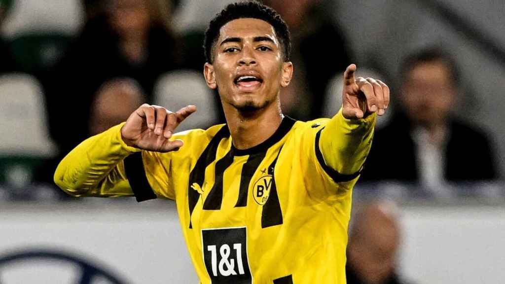 Jude Bellingham celebra un gol con el Dortmund: EFE