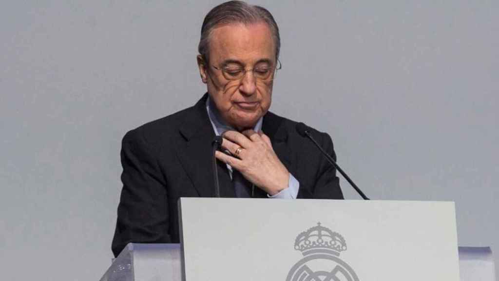 Florentino Pérez, durante una Asamblea de Socios del Real Madrid / EFE