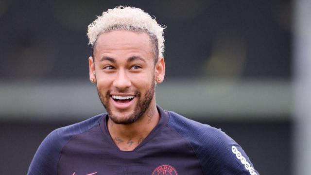 Neymar en un entrenamiento del PSG / EFE