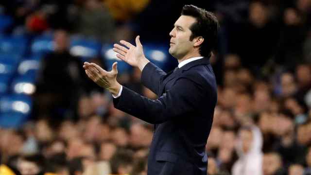 Santiago Solari en el Real Madrid-Girona / EFE