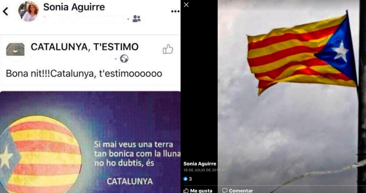 Los mensajes independentistas que compartió Sonia Aguirre, vicepresidenta de Vox en Tarragona / CG
