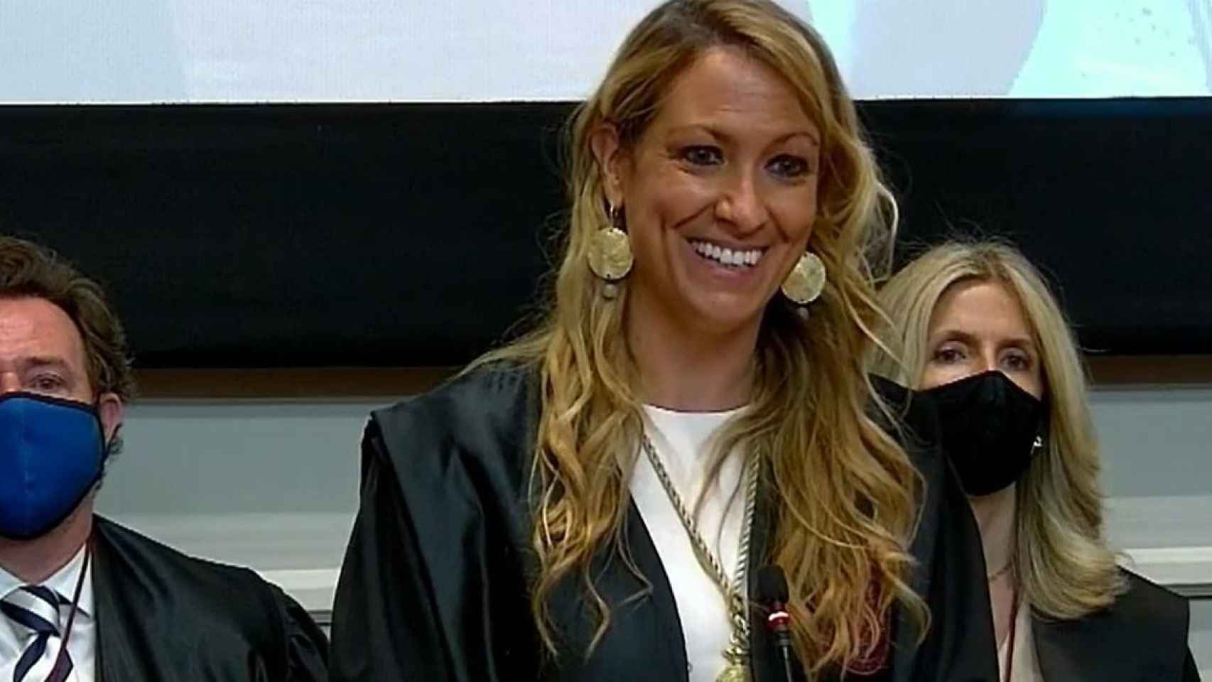 Maria Eugènia Gay, decana del Colegio de Abogados de Barcelona, en su toma de posesión / EUROPA PRESS