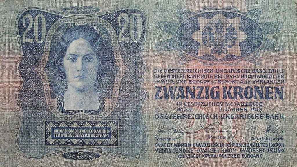 Billete de 20 coronas del Imperio Austrohúngaro (1913) / MARIAN GLADIS