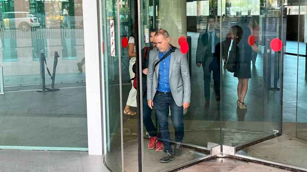 Eloi Badia, saliendo de la Ciudad de la Justicia hoy / EP