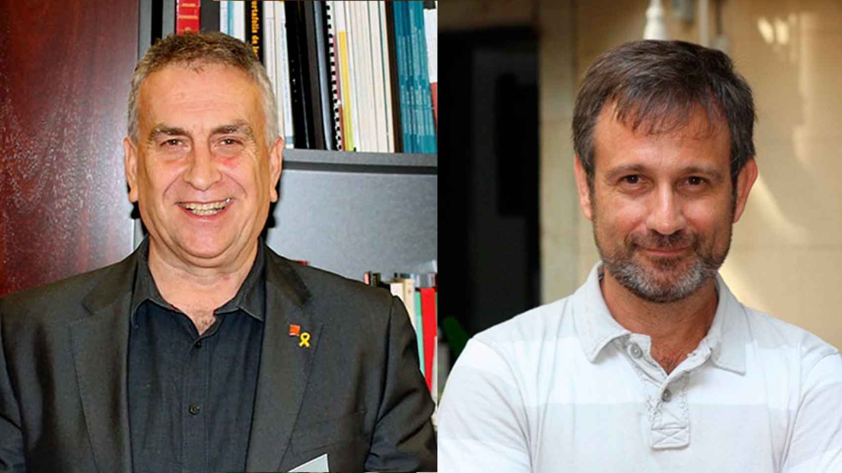 Carles Martínez (i) y Francesc Xavier Vila (d), gurús de la nueva ley que incluye el castellano como lengua de aprendizaje