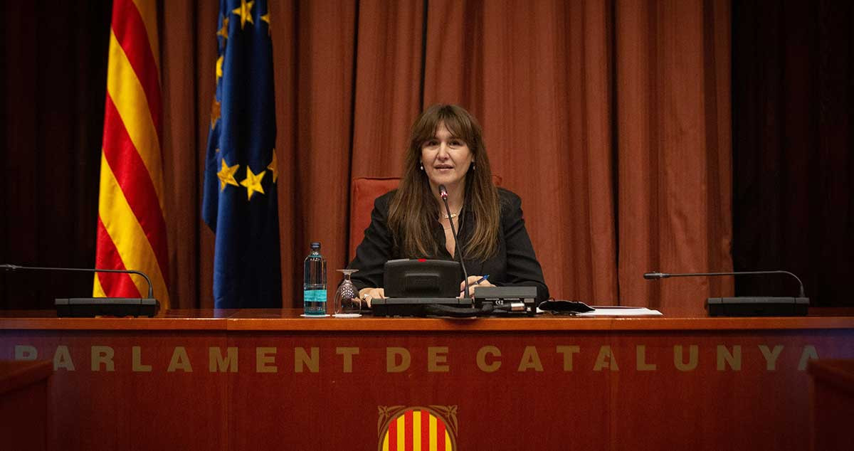 La presidenta del Parlament de Cataluña, Laura Borràs, en el centro de la nueva pugna del independentismo / David Zorrakino (EP)